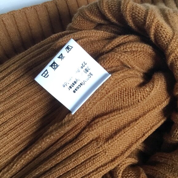 Zaful Women's Cropped Boxy Brown Mockneck Sweater NWT OS - Picture 3 of 3